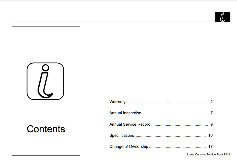 2014 Lunar Caravan Service Handbook PDF