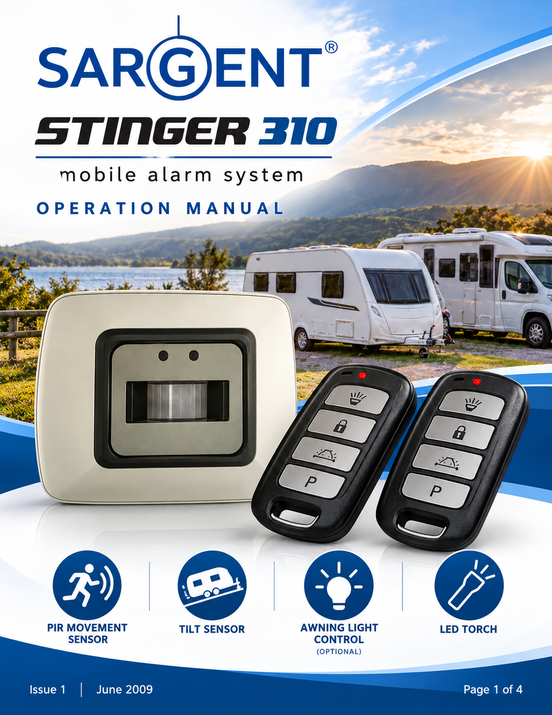 Sargent Stinger 310 Caravan Alarm System Instruction Manual