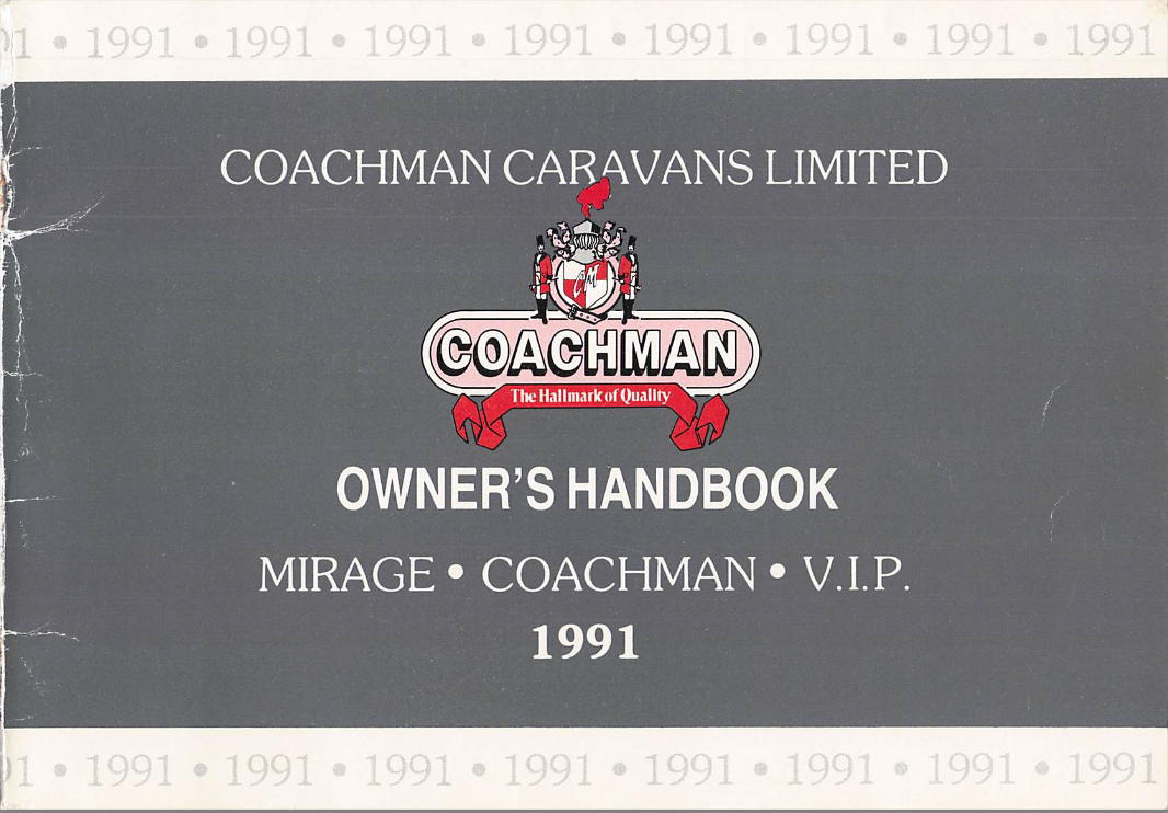1991 Coachman Caravan Handbook PDF