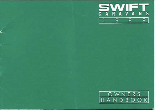 1989 Swift Caravan Handbook PDF