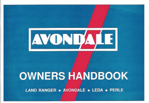 1992 Avondale Caravan Handbook