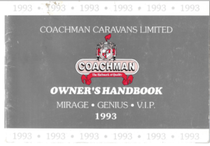 1993 Coachman Caravan Handbook PDF