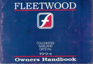 1994 Fleetwood Caravan Handbook PDF