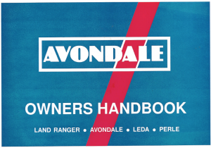 1997 Avondale Caravan Handbook