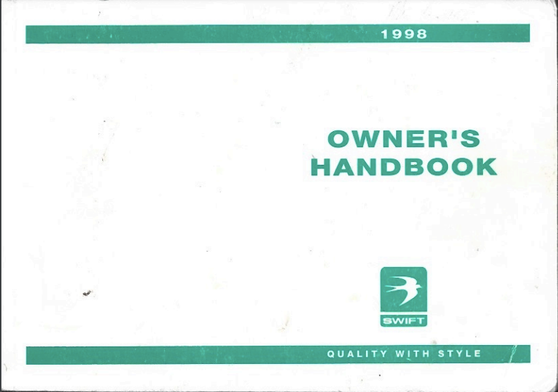 1998 Swift Caravan Handbook PDF