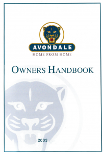 2003 Avondale Caravan Handbook