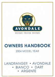 2004 Avondale Caravan Handbook