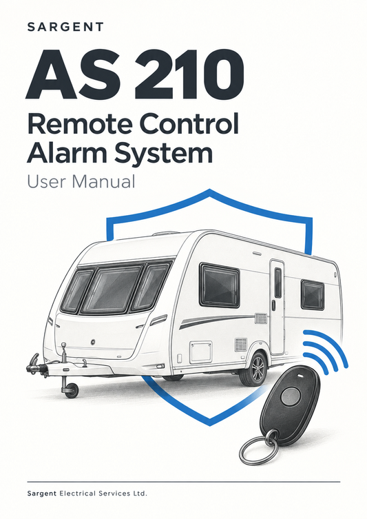 Sargent AS210 Mobile Alarm System Operating Instructions