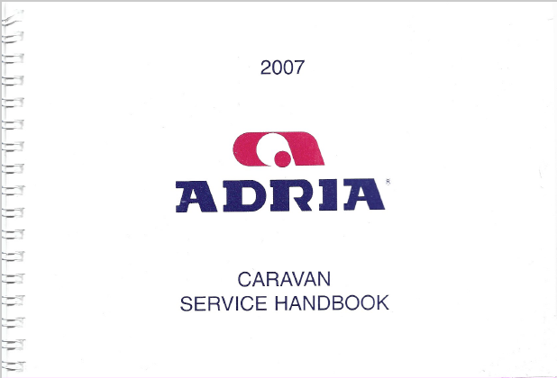 2007 Adria Caravan Service Handbook PDF