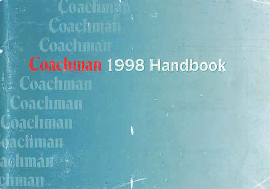 1998 Coachman Caravan Handbook PDF