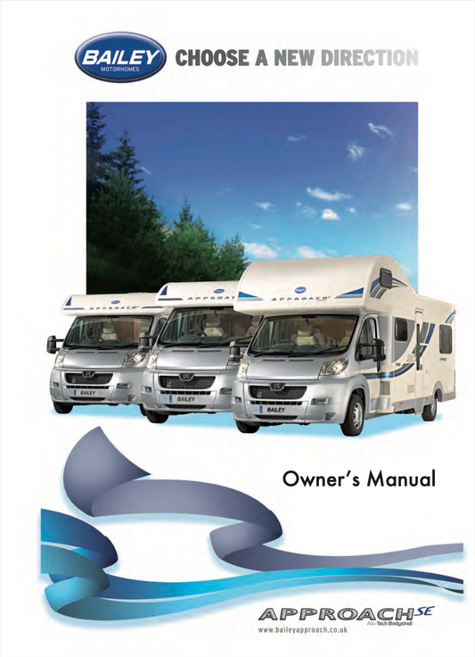 2012 Bailey Approach SE Motorhome Handbook