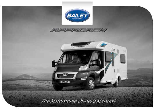 2013 Bailey Approach Compact Motorhome Handbook