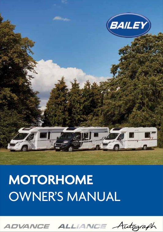 2019 Bailey Advance, Alliance & Autograph Motorhome Handbook