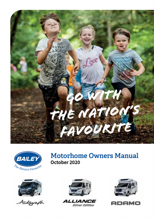 2020 Bailey Autograph, Alliance Silver Edition & Adam Motorhome Handbook