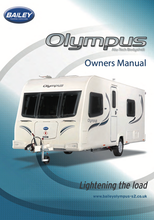 2012 Bailey Olympus Caravan Service & User Handbook PDF Bundle