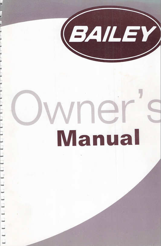 2008 Bailey Caravan Handbook PDF