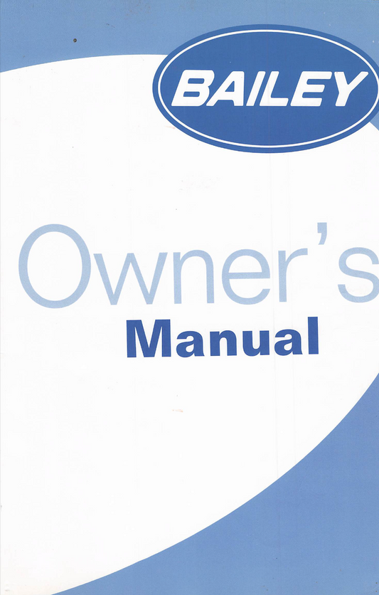 2005 Bailey Caravan Handbook PDF