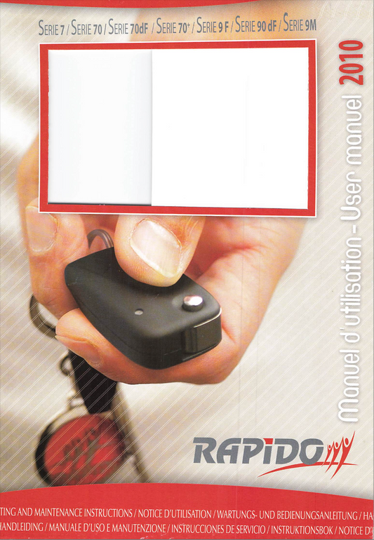 2010 Rapido Motorhome Handbook
