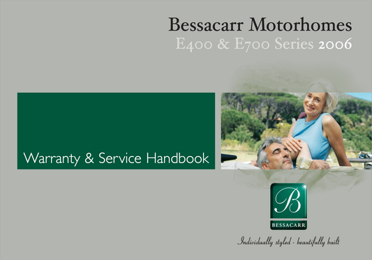 2006 Bessacarr Motorhome Handbook & Service Manual PDF