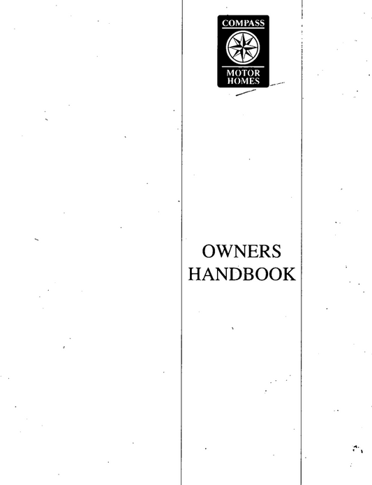 1995 Compass Motorhome Handbook PDF