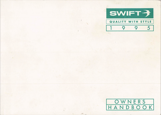 1995 Swift Caravan Handbook PDF