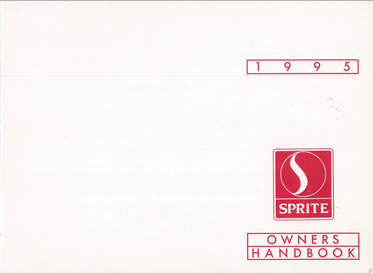 1995 Sprite Caravan Handbook PDF