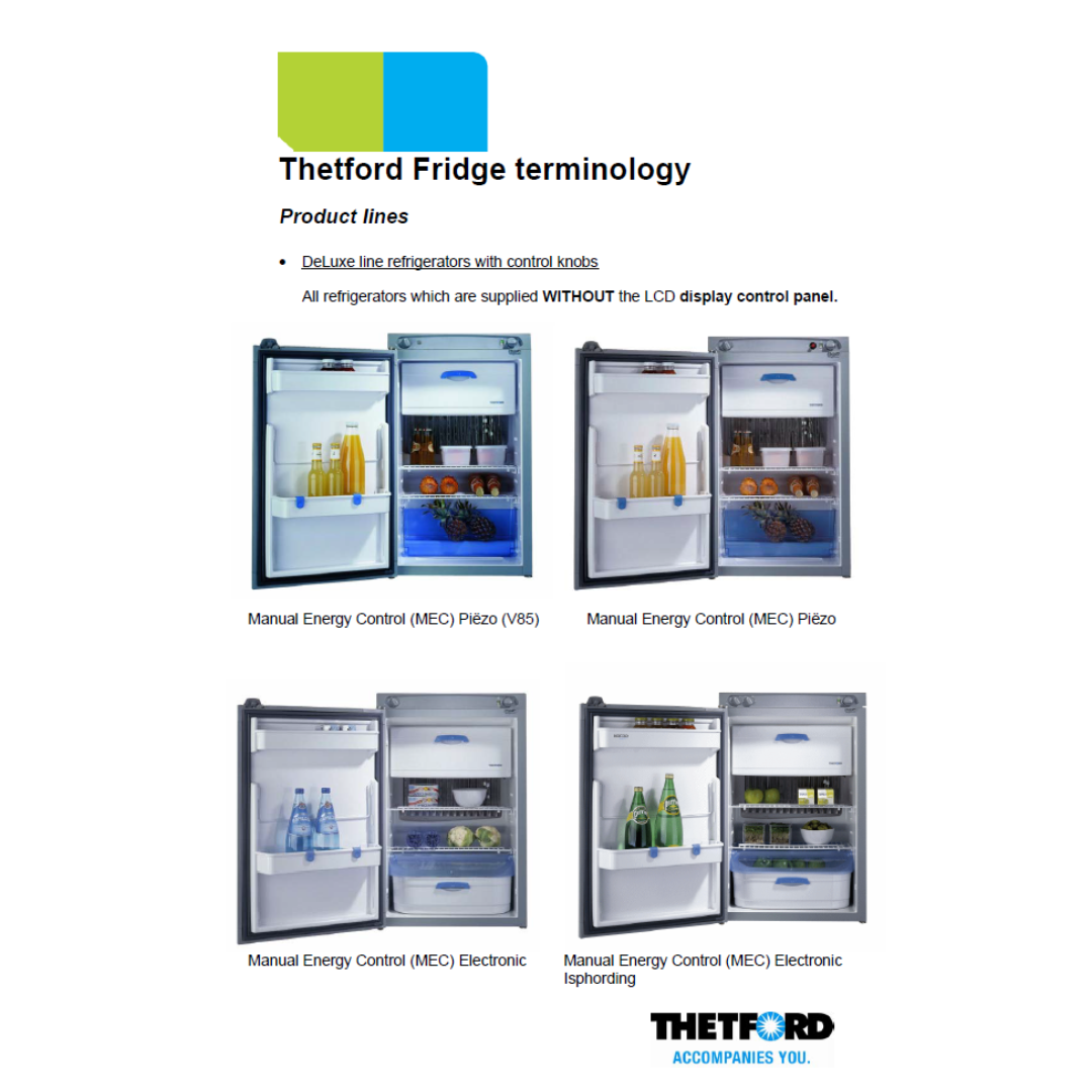 Thetford N90–N180 LCD Caravan Fridge Troubleshooting & Error Code Manual