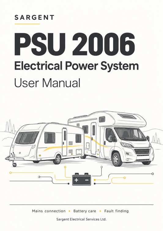 Sargent PSU 2006 Power Supply Unit Instruction Manual
